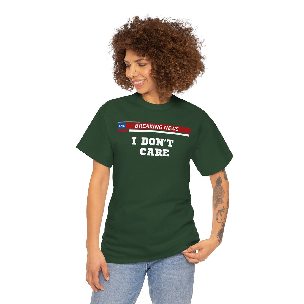 Breaking News Unisex Heavy Cotton Tee - Casual Wear, Gift for News Lovers, Birthday Shirt, Trendy Graphic Tee, Everyday Comfort