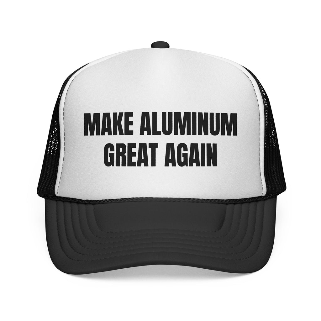 Make Aluminum Great Again Trucker Hat — Retro Patriotic Workwear Cap