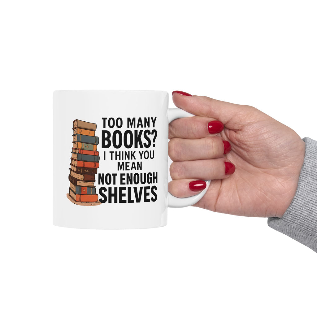 Book Lover's Ceramic Mug - Perfect Gift for Readers, Book Clubs, Librarians, Bookish Decor, Coffee & Tea Lovers