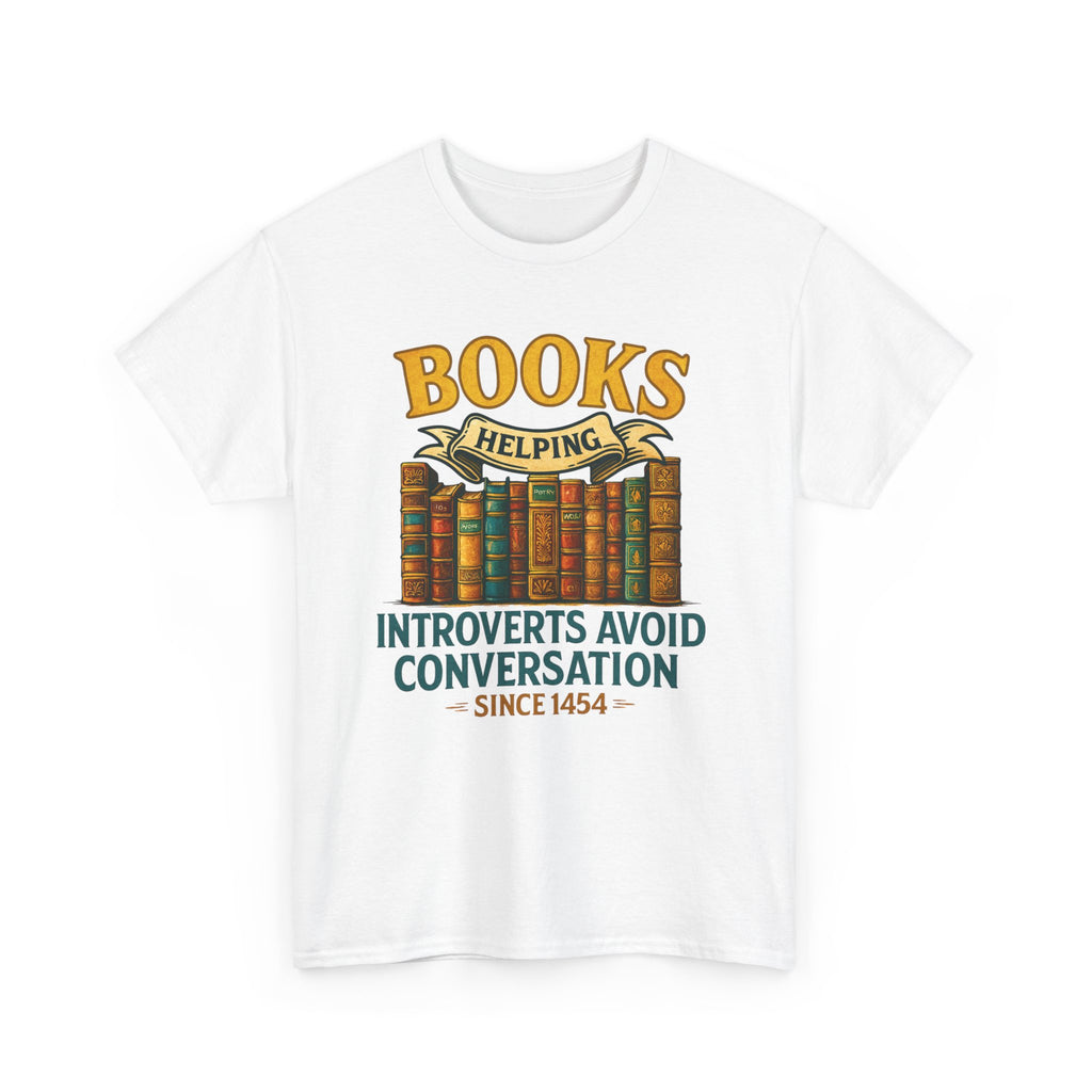Unisex Heavy Cotton Tee for Book Lovers