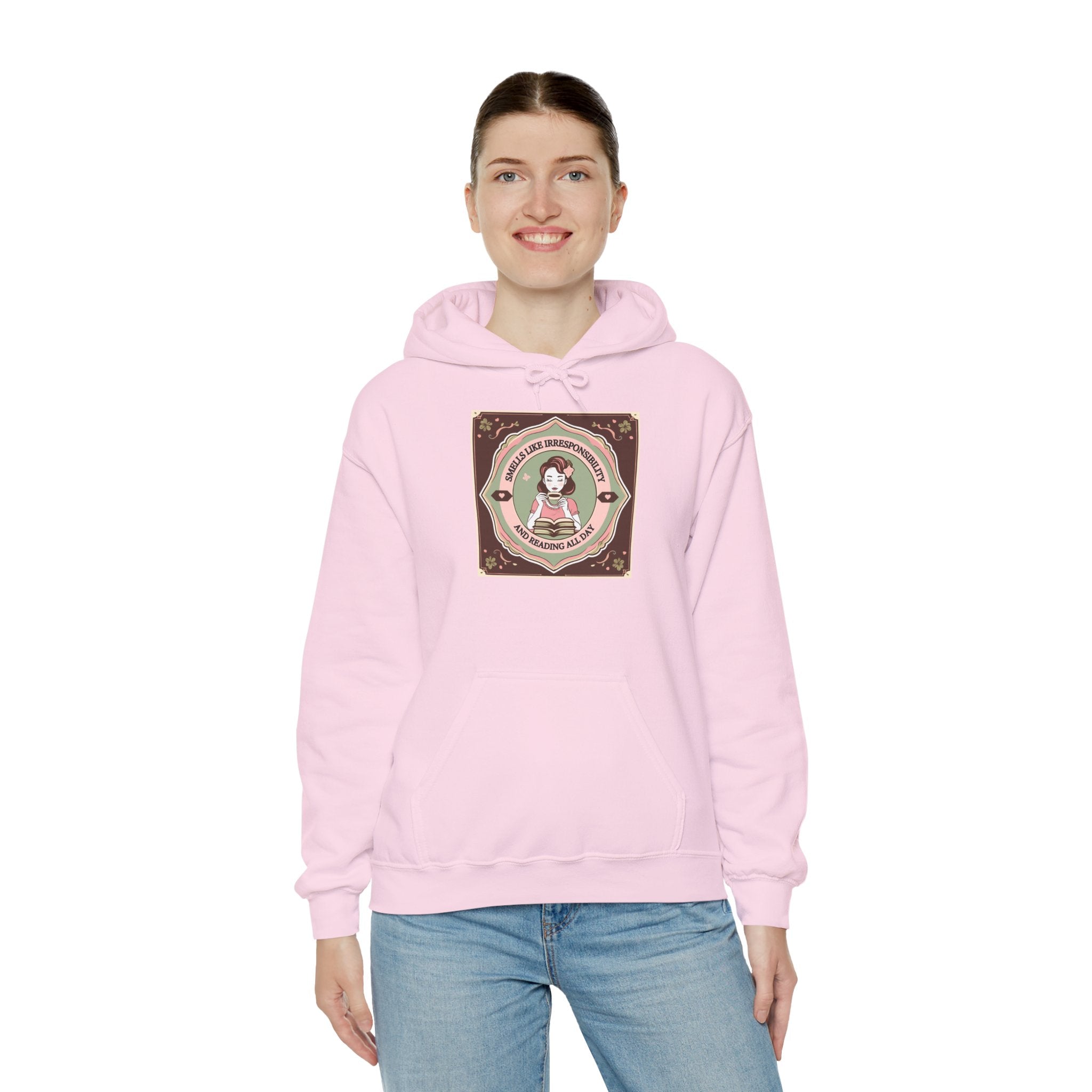 Cozy Unisex Hooded Sweatshirt with Cute Vintage Design - Perfect for Gift Giving, Casual Wear, Fall & Winter Comfort