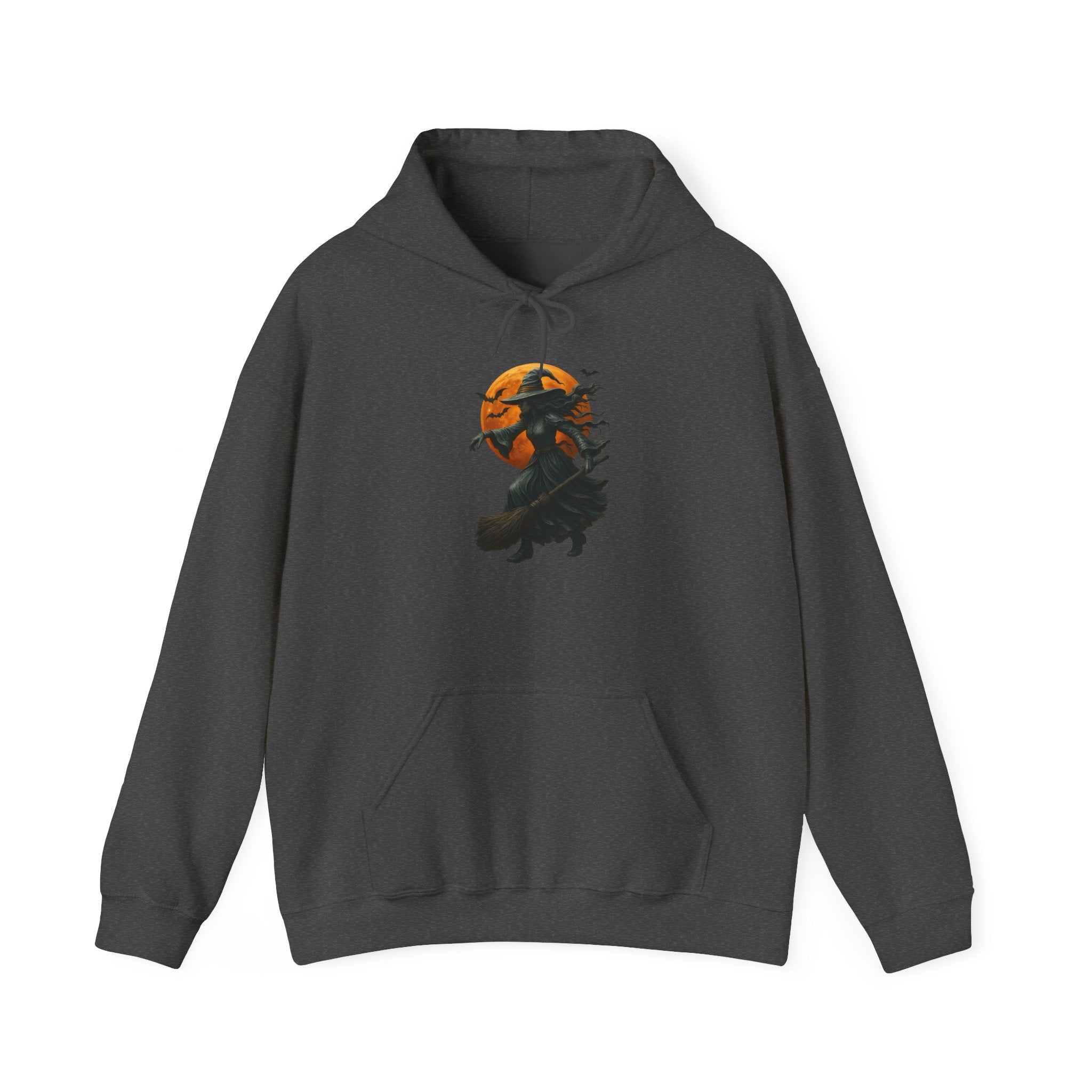 Halloween-Inspired Witch Hoodie, Cozy Fall Sweatshirt, Unisex Autumn Apparel, Spooky Season Gift, Perfect for October Celebrations