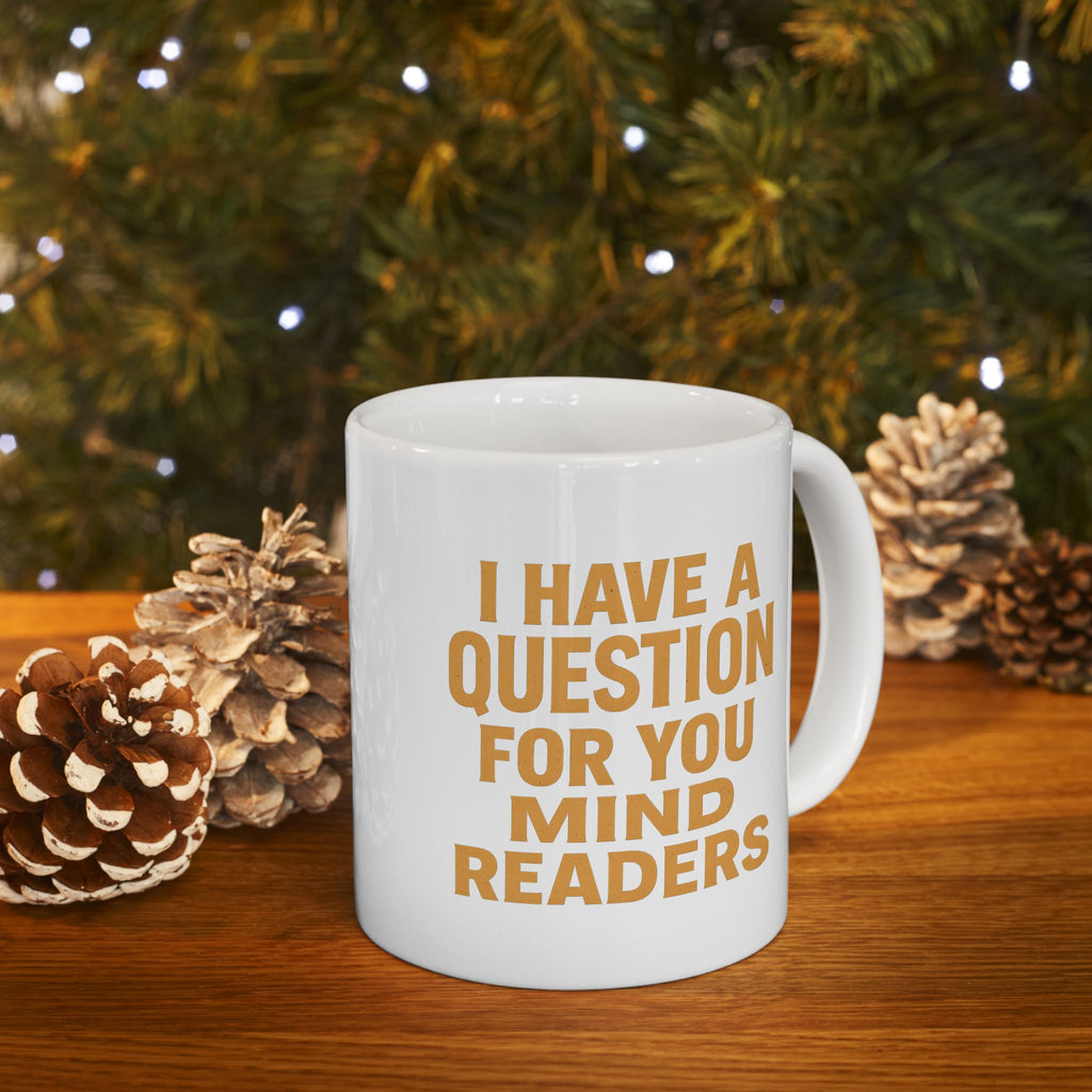 MIND READERS Coffee Mug for Readers, Gift for Book Lovers, Cozy Coffee Mug, Literary Quote Mug, Perfect for Birthdays, Home Decor