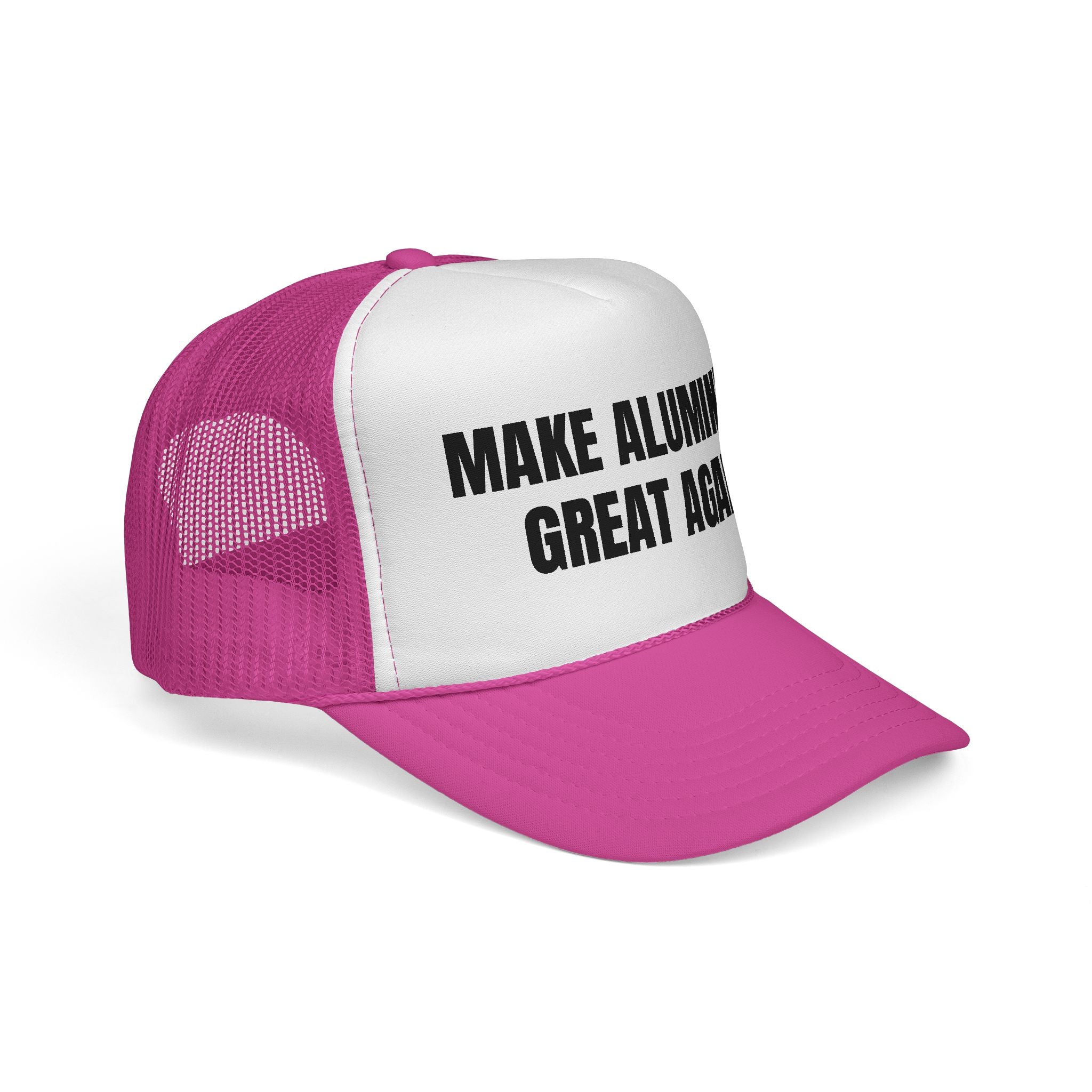 Make Aluminum Great Again Trucker Hat — Retro Patriotic Workwear Cap