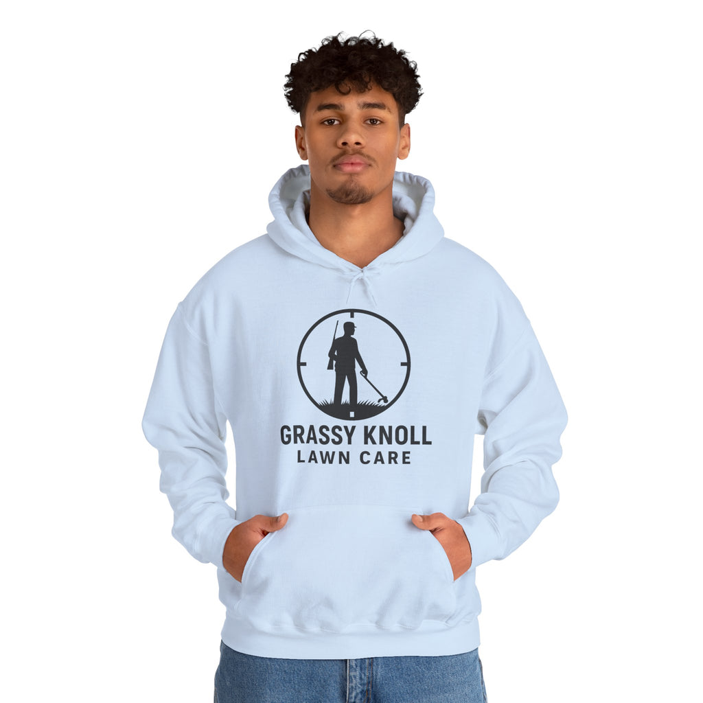Grassy Knoll Lawn Care Hoodie – Logo Workwear Hooded Sweatshirt