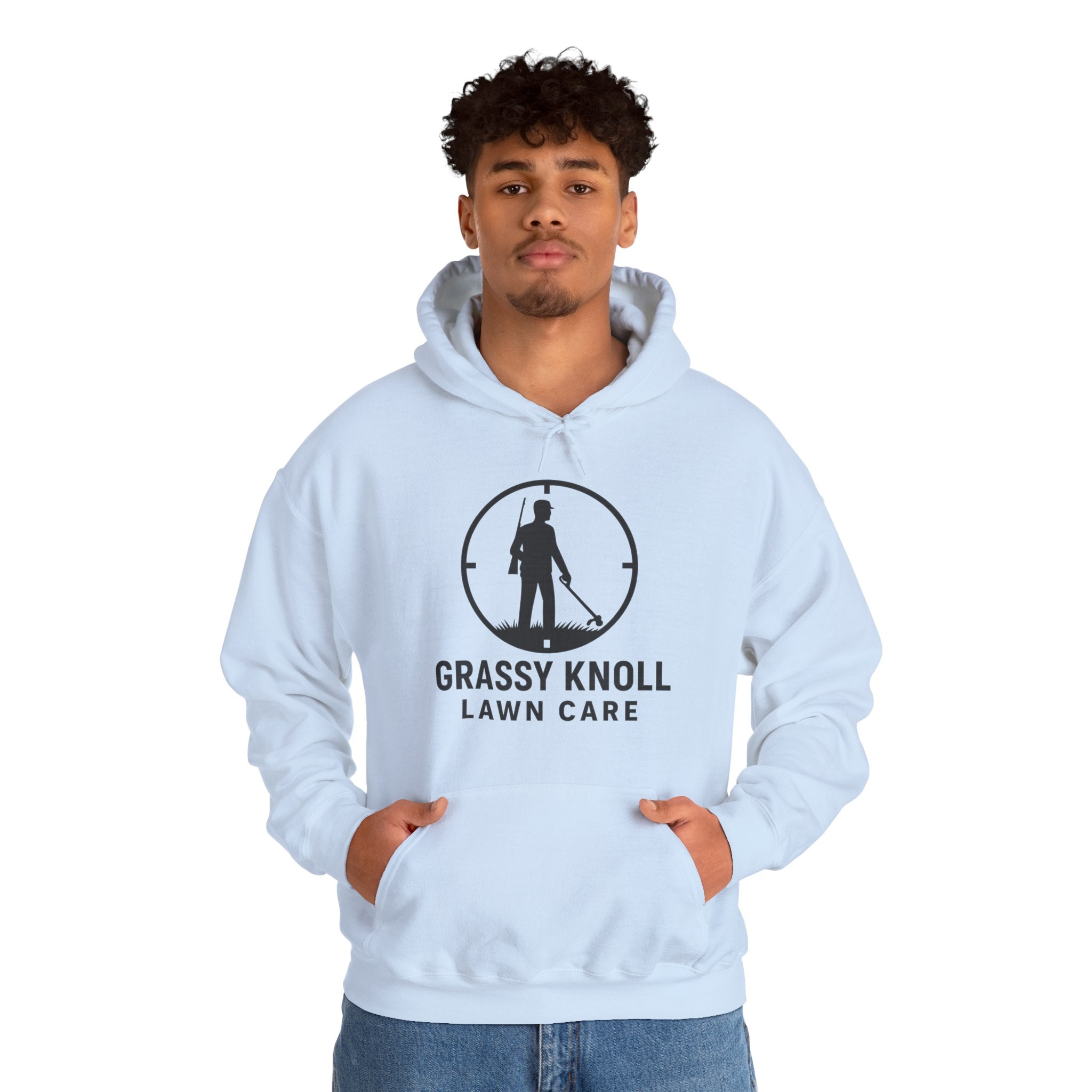 Grassy Knoll Lawn Care Hoodie – Logo Workwear Hooded Sweatshirt