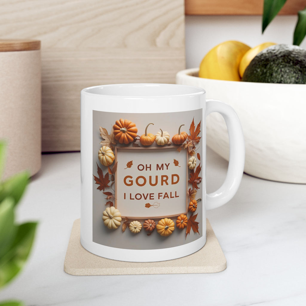 Autumn Harvest Ceramic Mug, Cozy Kitchen Gift, Fall Decor, Thanksgiving Coffee Cup, Seasonal Drinkware, Pumpkin Spice Lover