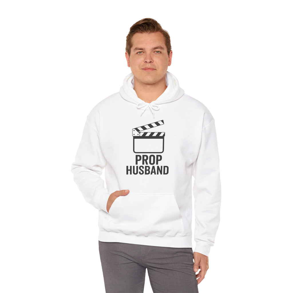Prop Husband Hoodie — Funny Film Clapper Hooded Sweatshirt for Movie Lovers & Crew