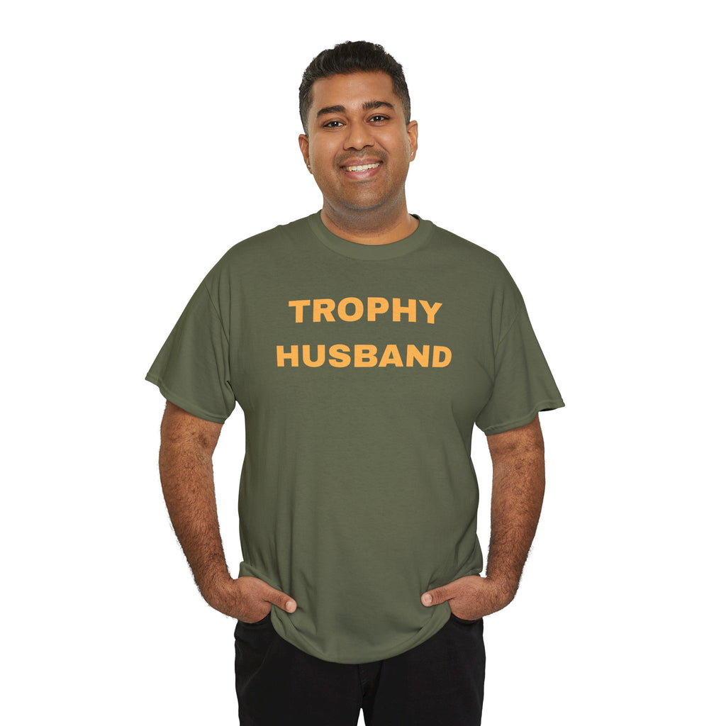 Trophy Husband T-shirt - Casual Gift for Him, Funny Apparel, Perfect for Anniversaries, Birthdays, and Weddings, Father's Day, Quirky Men's Shirt
