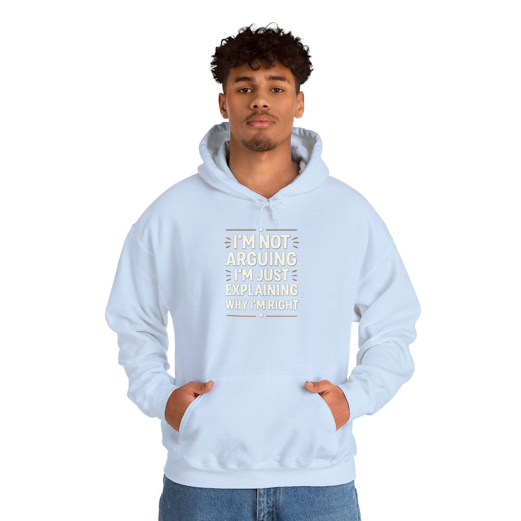 Who IS Right? Humorous Unisex Hooded Sweatshirt - Perfect for Friends, Family Gifts, Casual Wear, Comedy Lovers, Cozy Outfits