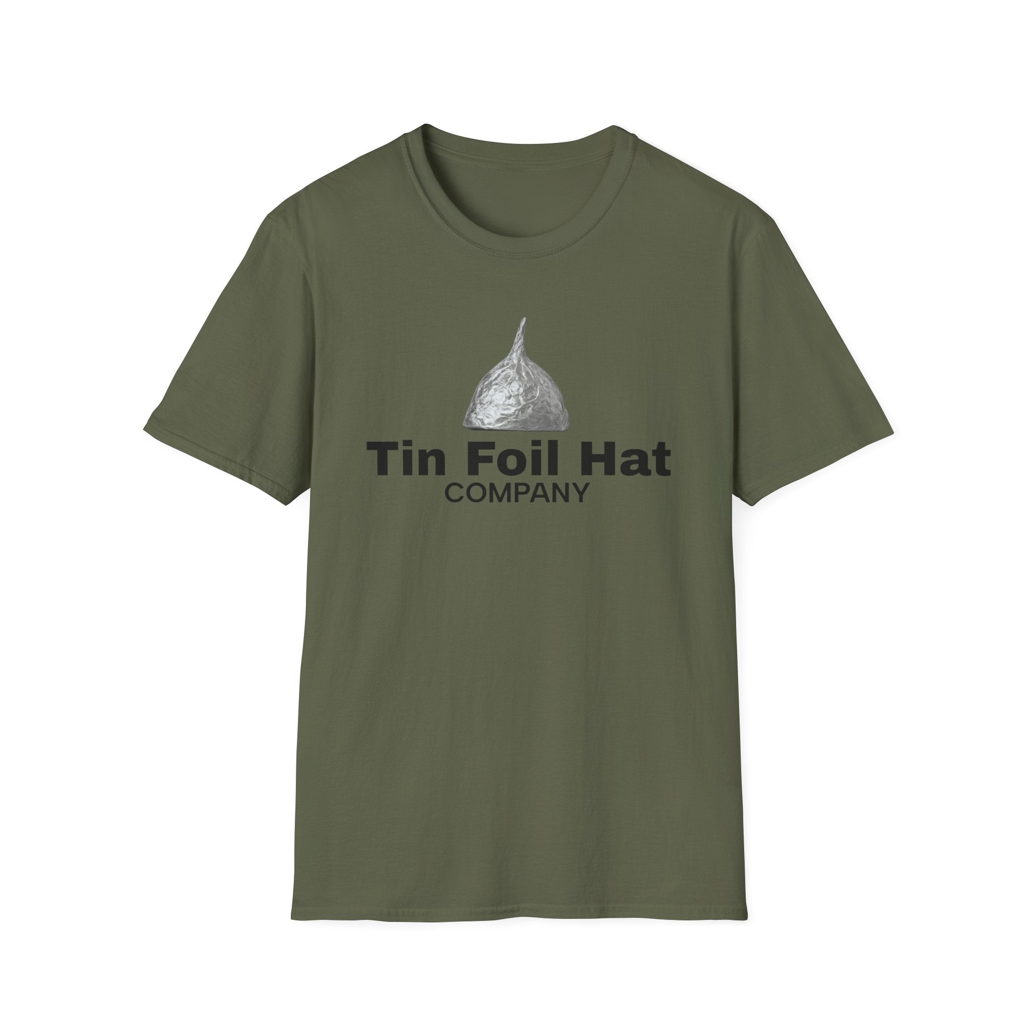 Funny Tin Foil Hat Unisex T-Shirt | Comfortable Tee for Conspiracy Lovers, Unique Gift for Friends & Family, Casual Wear, Humor Apparel