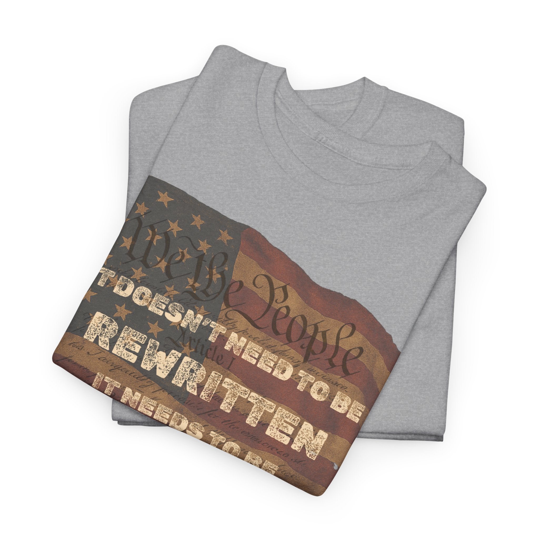 Patriotic Unisex Cotton Tee | Inspirational T-Shirt for Everyday Wear, Gifts, and Celebrations