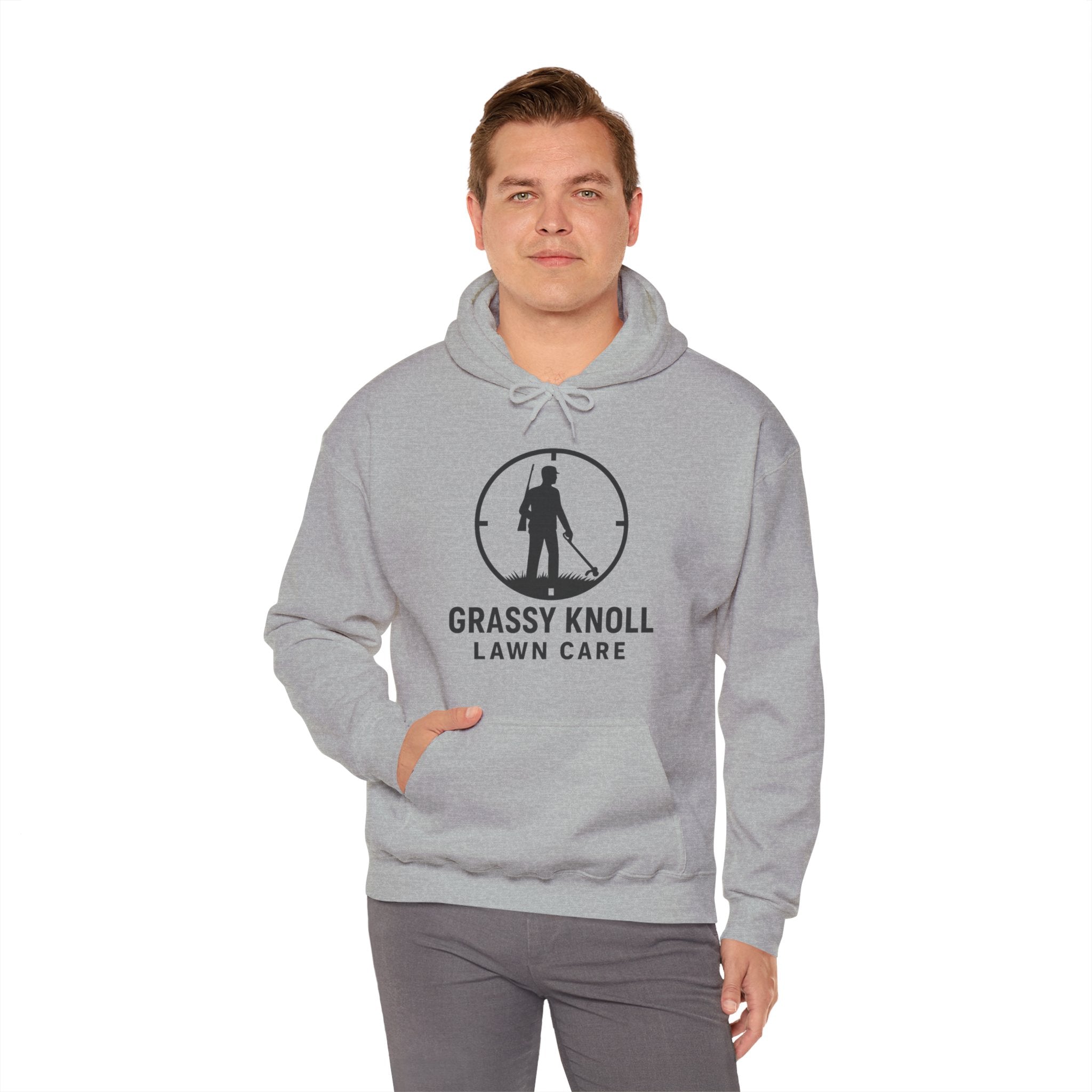 Grassy Knoll Lawn Care Hoodie – Logo Workwear Hooded Sweatshirt