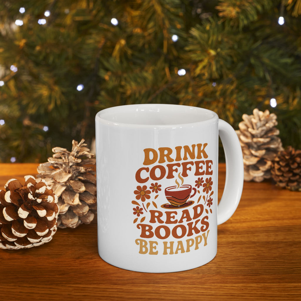 Coffee Lovers Ceramic Mug, Funny Gift for Friends, Personalized Drinkware, Tea Cup for Home or Office, Perfect for Birthdays, Holidays