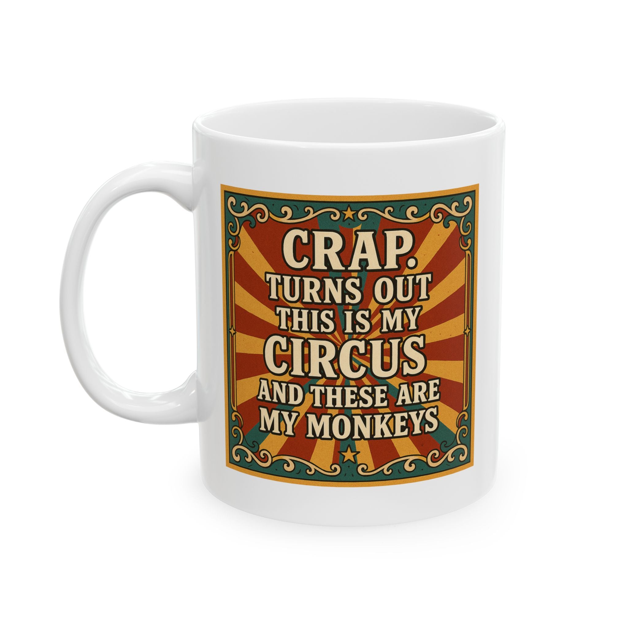 Vintage Looking Quote Ceramic Mug - Perfect Gift for Coffee Lovers, Parents, Gifts for Mom, Gifts for Das, Unique Drinkware, Retro Style