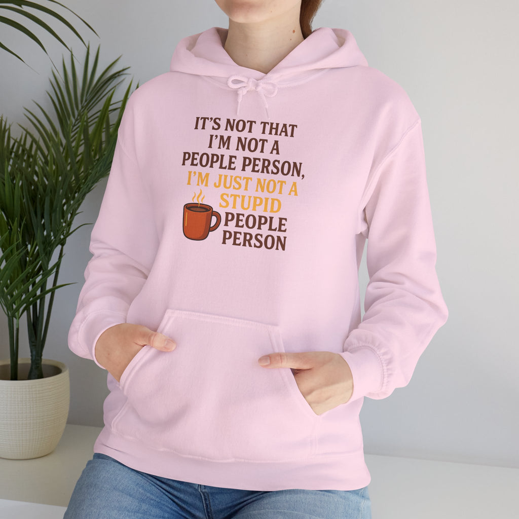 Funny People Person Sweatshirt, Unisex Hoodie, Cozy Gift for Introverts, Casual Wear, Perfect for Friends or Family, Great for Birthdays