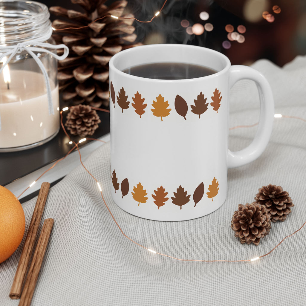 Autumn Leaves Ceramic Mug | Cozy Coffee Cup, Fall Decor, Gift for Him/Her, Seasonal Sip, Hot Beverage Holder