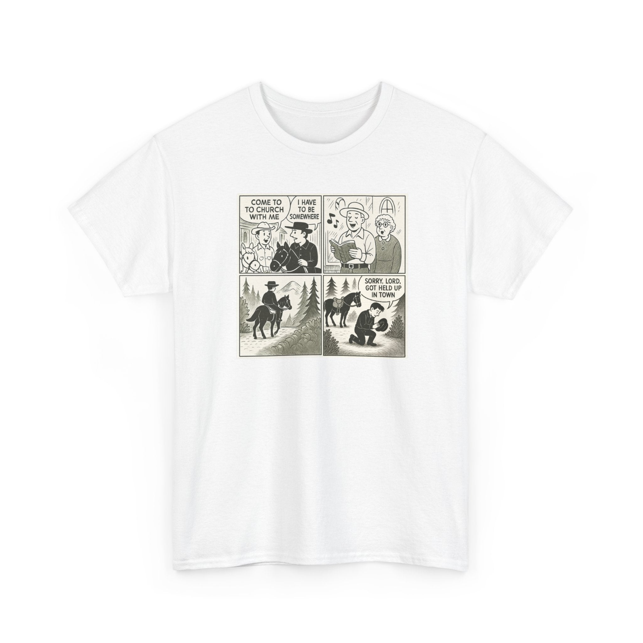 Vintage Comic Graphic Unisex Heavy Cotton Tee, Funny Graphic T-Shirt, Casual Wear, Gift for Her, Gift for Him, Unique Cartoon Shirt