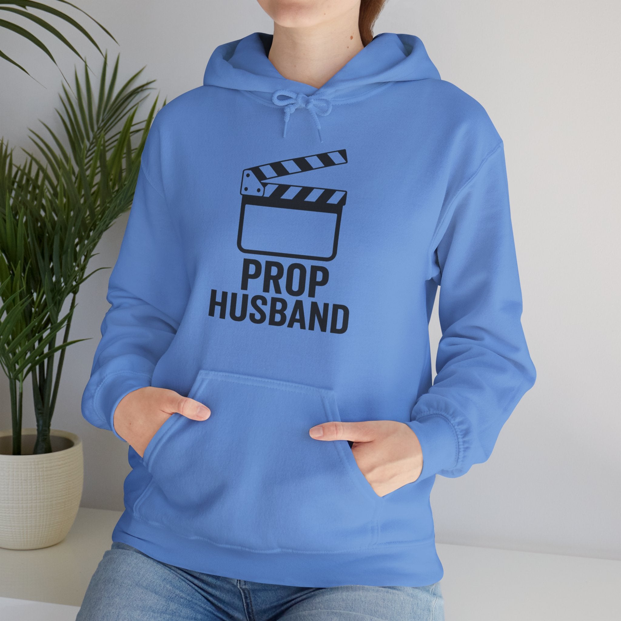 Prop Husband Hoodie — Funny Film Clapper Hooded Sweatshirt for Movie Lovers & Crew