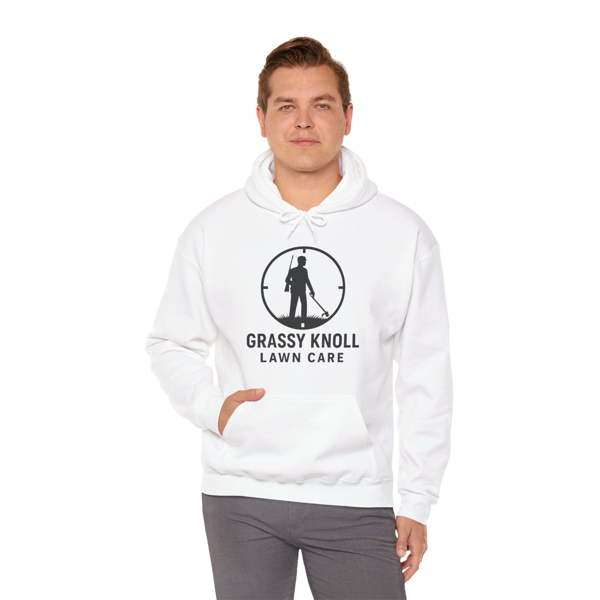 Grassy Knoll Lawn Care Hoodie – Logo Workwear Hooded Sweatshirt
