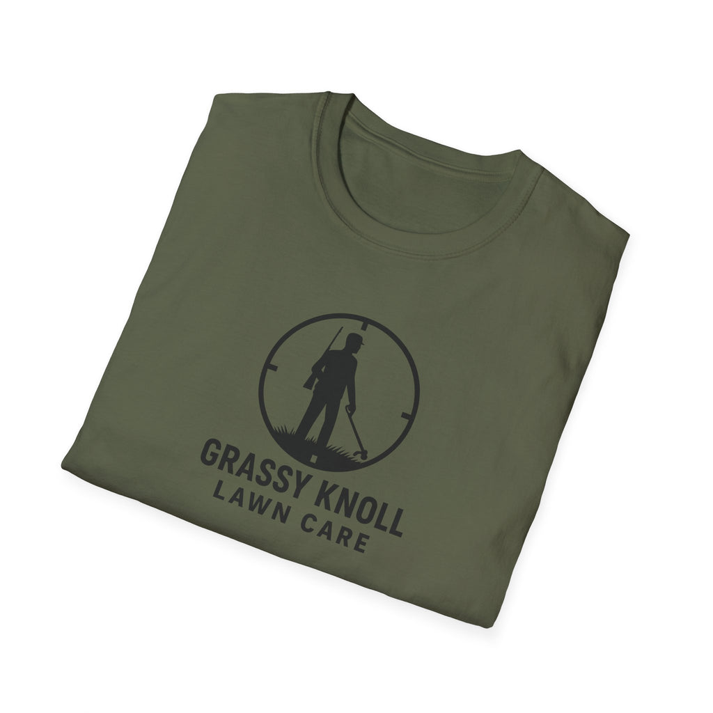 Grassy Knoll Lawn Care T-Shirt, Gardening Gift, Eco-Friendly Tee, Lawn Care Enthusiast Apparel, Outdoor Adventure Shirt