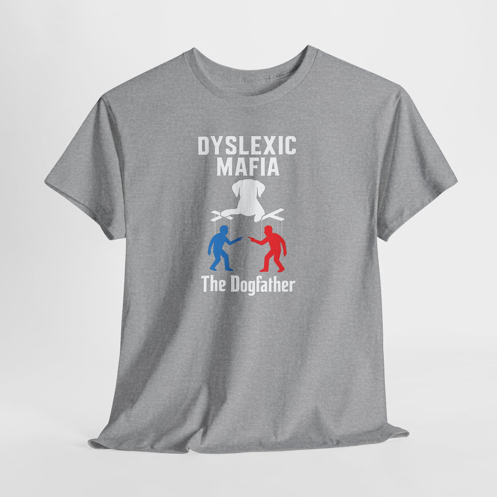 Funny Mafia Unisex Tee, Cool Graphic T-Shirt, Funny Gift for Dyslexics, Humor Tee, Casual Wear, Unique Statement Shirt