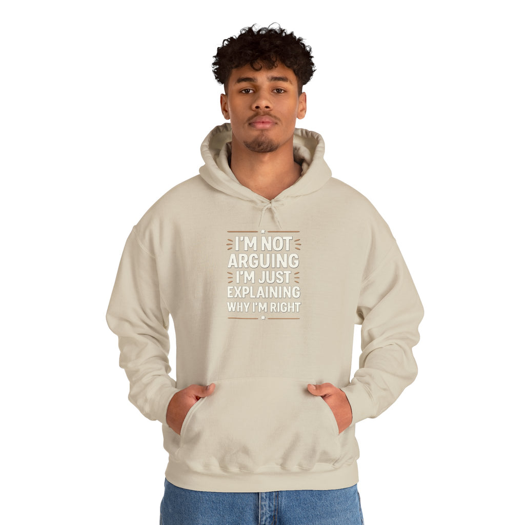 Who IS Right? Humorous Unisex Hooded Sweatshirt - Perfect for Friends, Family Gifts, Casual Wear, Comedy Lovers, Cozy Outfits