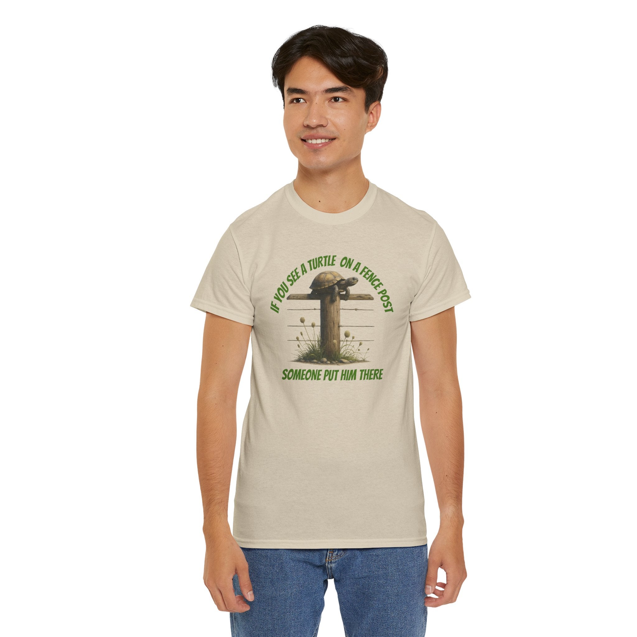 Whimsical Turtle Tee - Funny Animal T-Shirt, Gift for Nature Lovers, Deep Thoughts, Unique Casual Wear