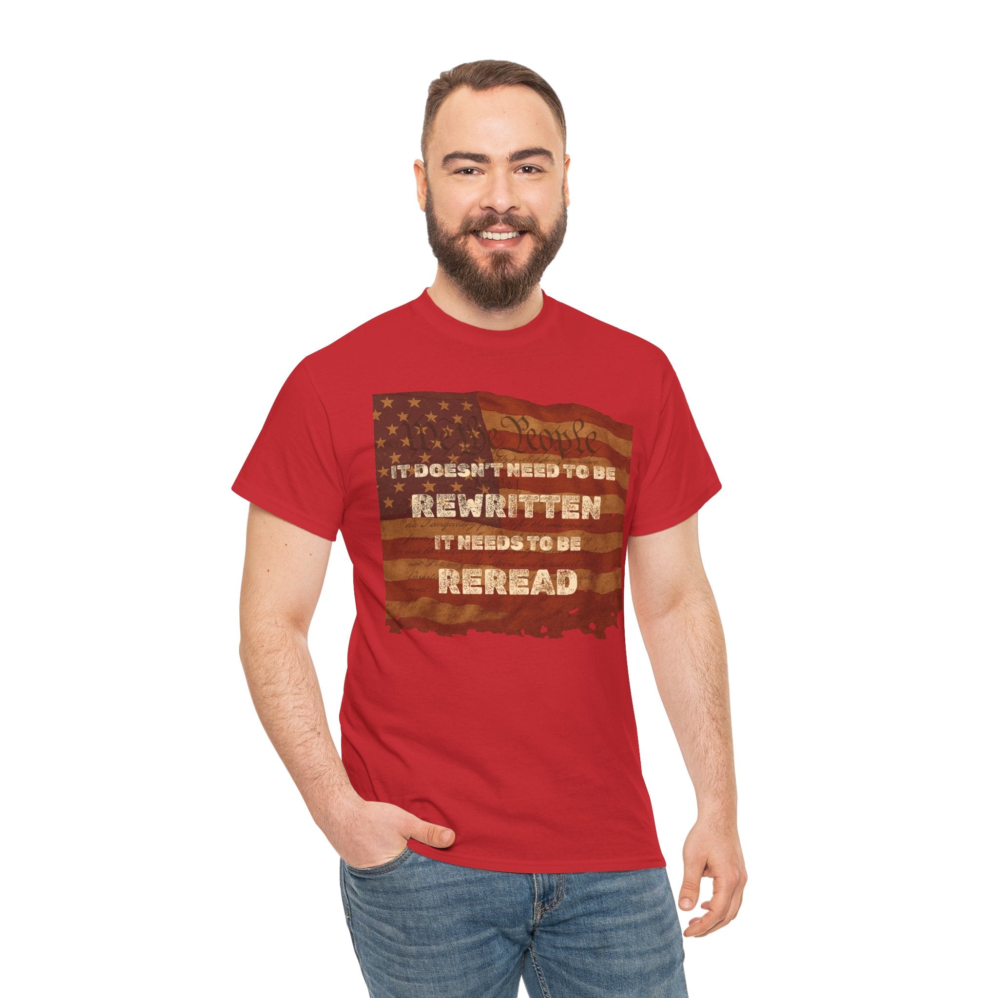 Patriotic Unisex Cotton Tee | Inspirational T-Shirt for Everyday Wear, Gifts, and Celebrations