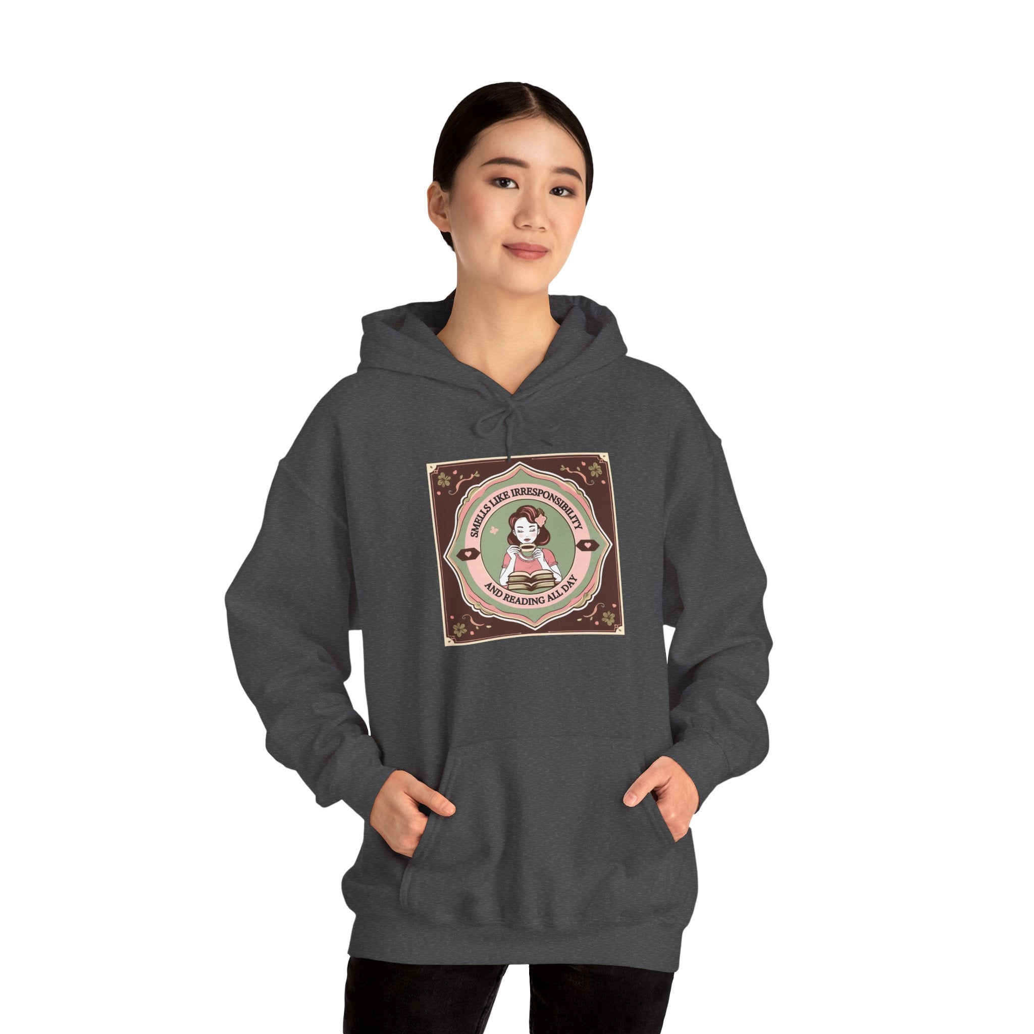 Cozy Unisex Hooded Sweatshirt with Cute Vintage Design - Perfect for Gift Giving, Casual Wear, Fall & Winter Comfort
