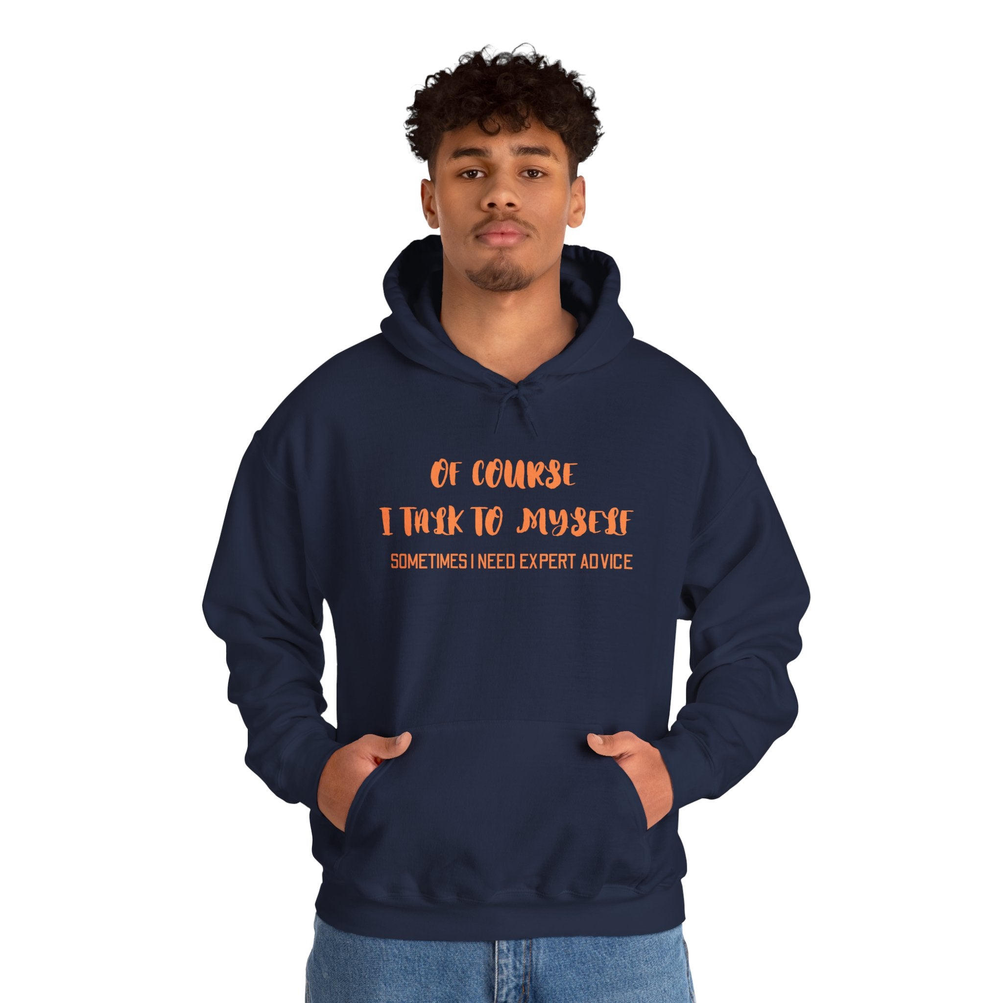 I talk to myself for Expert Advice Sweatshirt | Unisex Hoodie for Cozy Learning, Fun Gift for Students, Thoughtful Birthday Present, Perfect for Casual