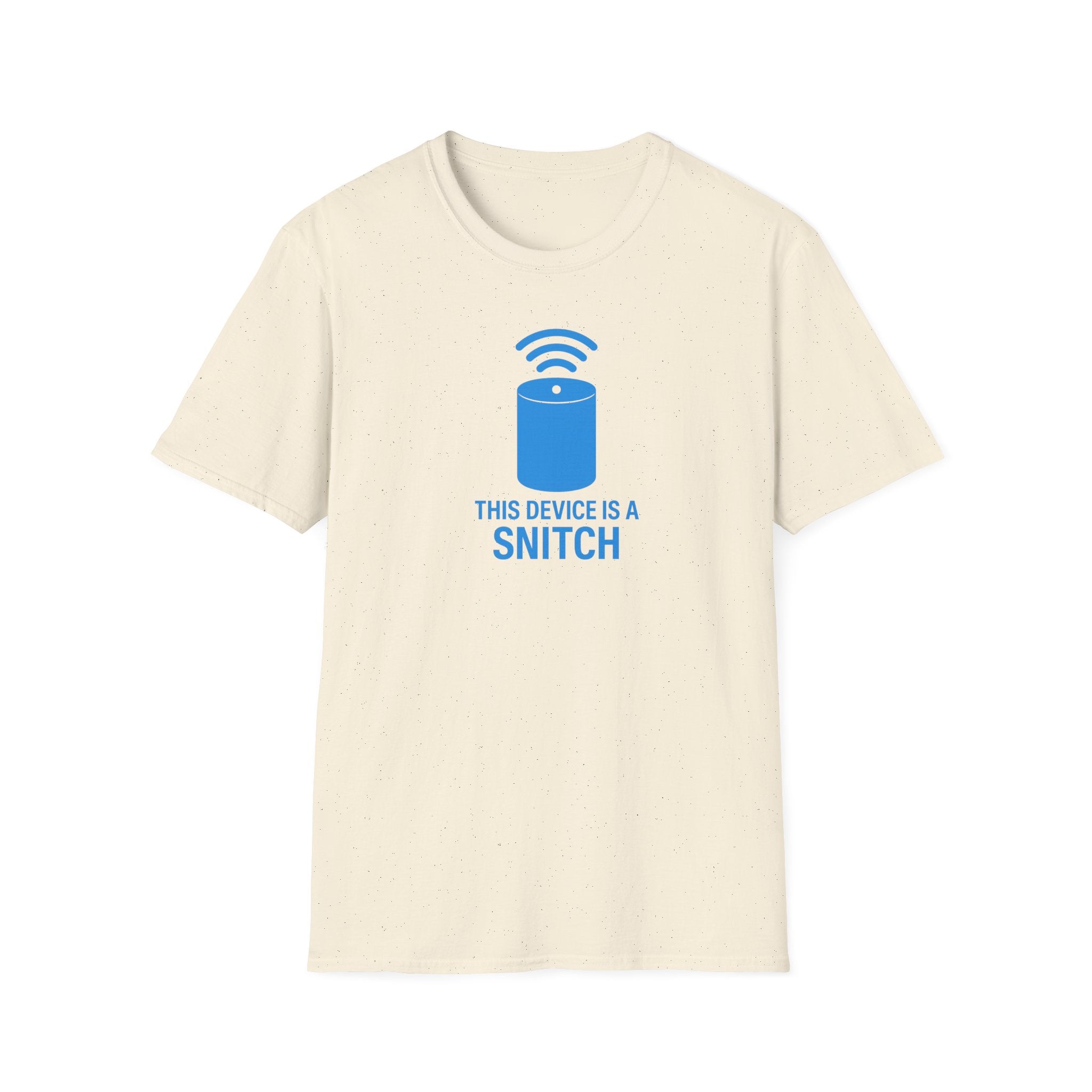 Snitch Device Unisex Softstyle T-Shirt | Funny Tee | Gift for Tech Lovers | Quirky Humor Shirt