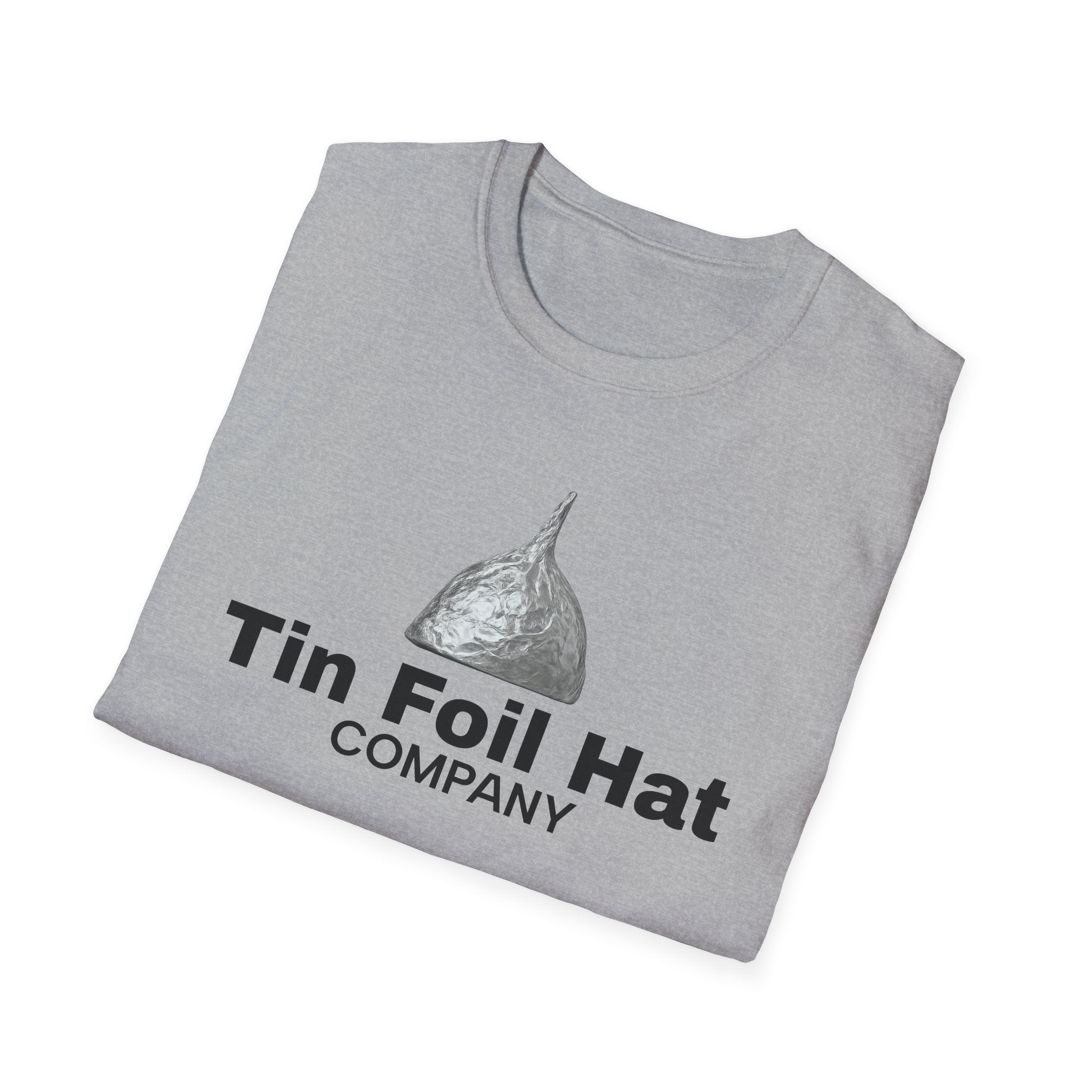 Funny Tin Foil Hat Unisex T-Shirt | Comfortable Tee for Conspiracy Lovers, Unique Gift for Friends & Family, Casual Wear, Humor Apparel