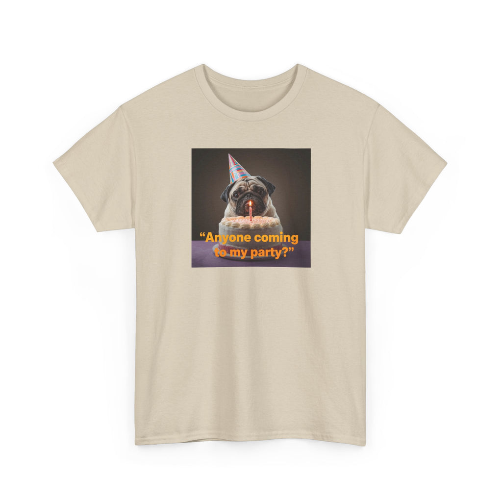Unisex Birthday Party T-shirt– Fun Cotton T-Shirt for Pet Lovers, Birthday Gift, Casual Wear, Party Attire, Dog Lovers Tee