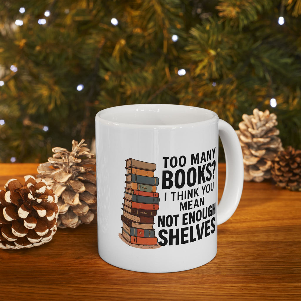 Book Lover's Ceramic Mug - Perfect Gift for Readers, Book Clubs, Librarians, Bookish Decor, Coffee & Tea Lovers