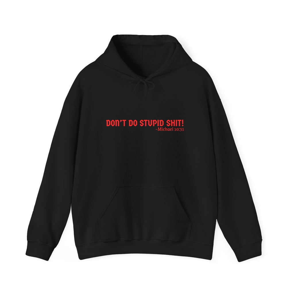 Funny Quote "Don't Do Stupid Shit" Hoodie, Unisex Sweatshirt, Gift for Friends, Motivational Apparel, Casual Wear, Funny Humor Clothing