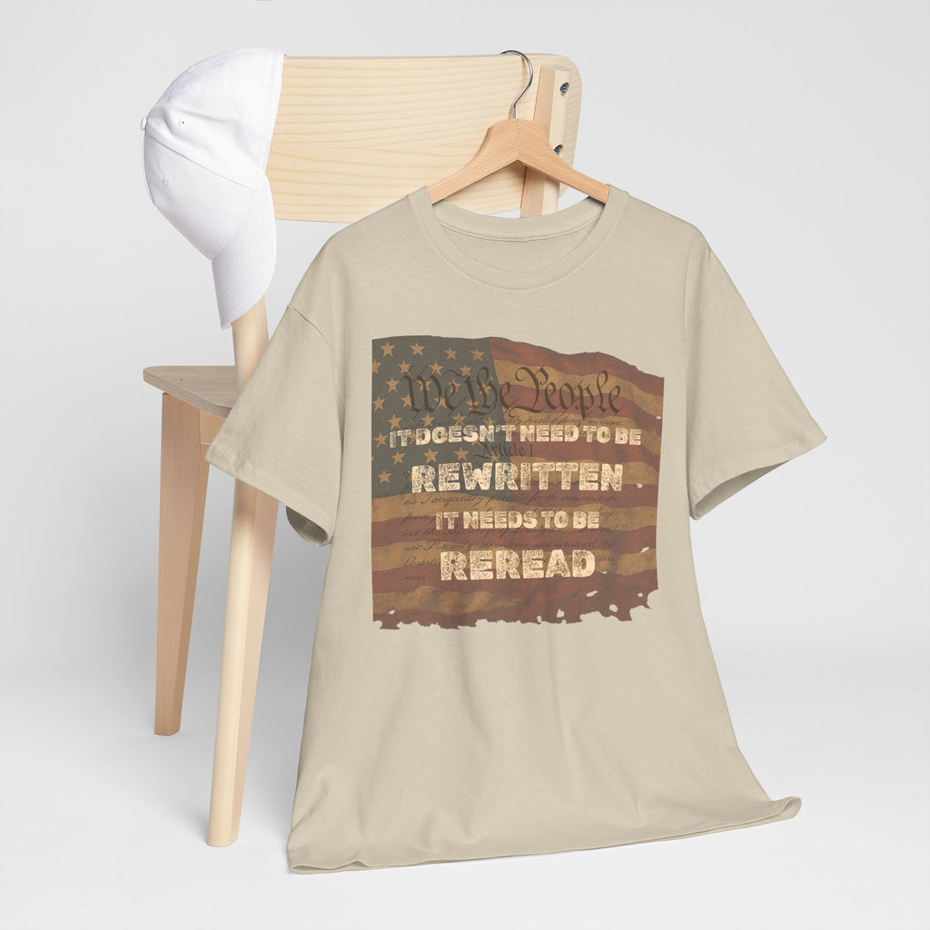 Patriotic Unisex Cotton Tee | Inspirational T-Shirt for Everyday Wear, Gifts, and Celebrations