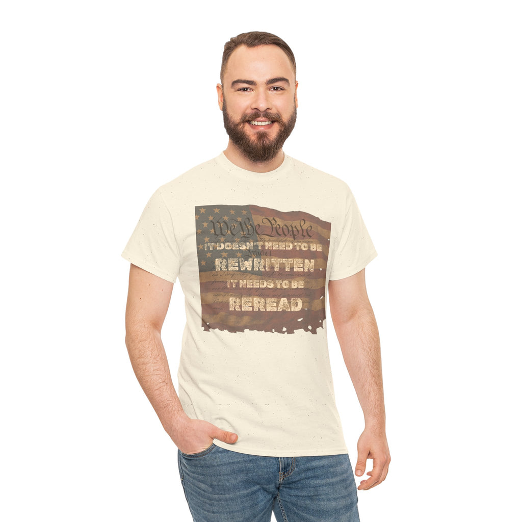 Patriotic Unisex Cotton Tee | Inspirational T-Shirt for Everyday Wear, Gifts, and Celebrations
