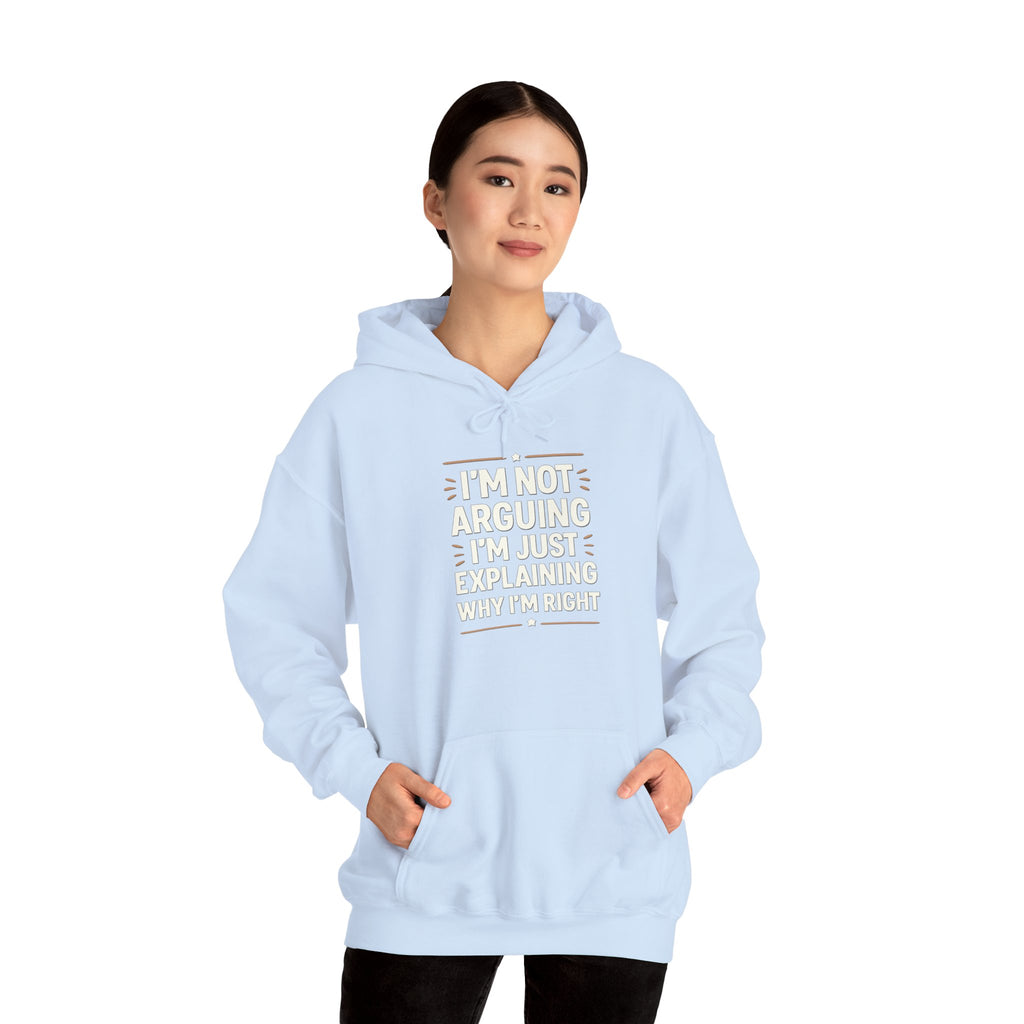Who IS Right? Humorous Unisex Hooded Sweatshirt - Perfect for Friends, Family Gifts, Casual Wear, Comedy Lovers, Cozy Outfits