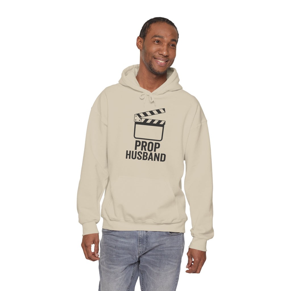 Prop Husband Hoodie — Funny Film Clapper Hooded Sweatshirt for Movie Lovers & Crew