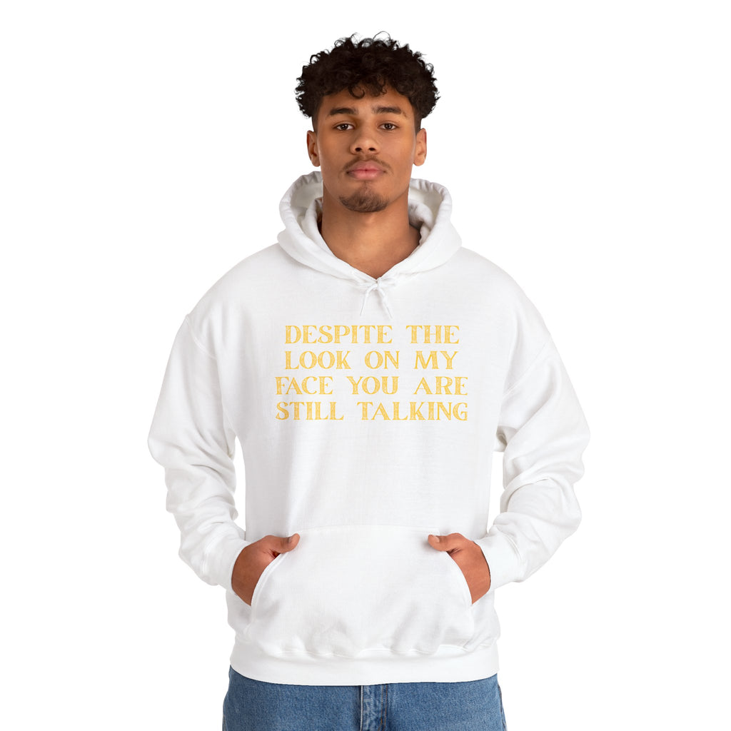 Funny Quote Hoodie, Unisex Heavy Blend Sweatshirt, Casual Wear, Gift for Friends, Cozy Style, Lightweight Fashion