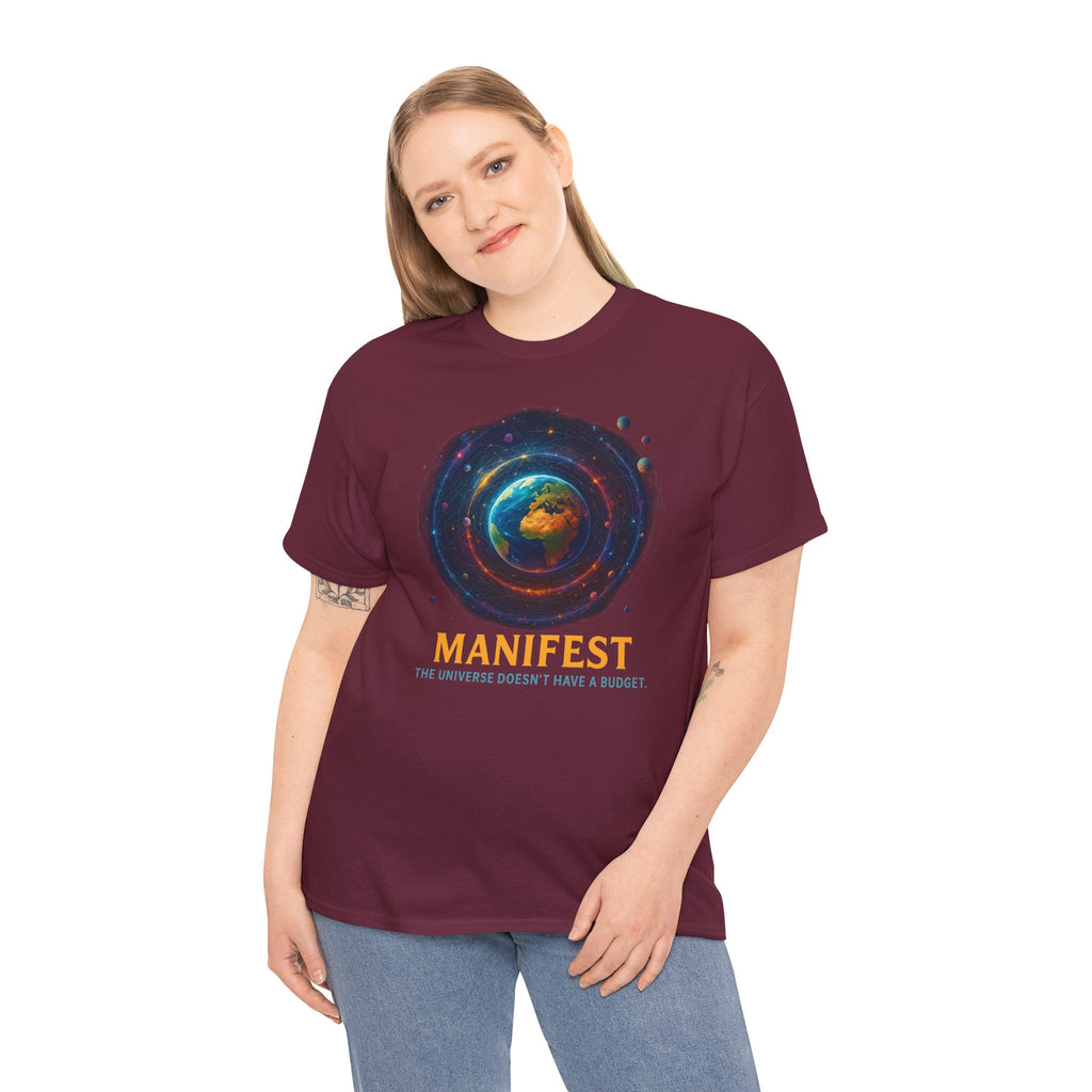 Manifest Unisex Heavy Cotton Tee | Cosmic Vibe Tee | Inspirational Shirt | Gift for Dreamers | Motivational Apparel | Universe Graphic [...]