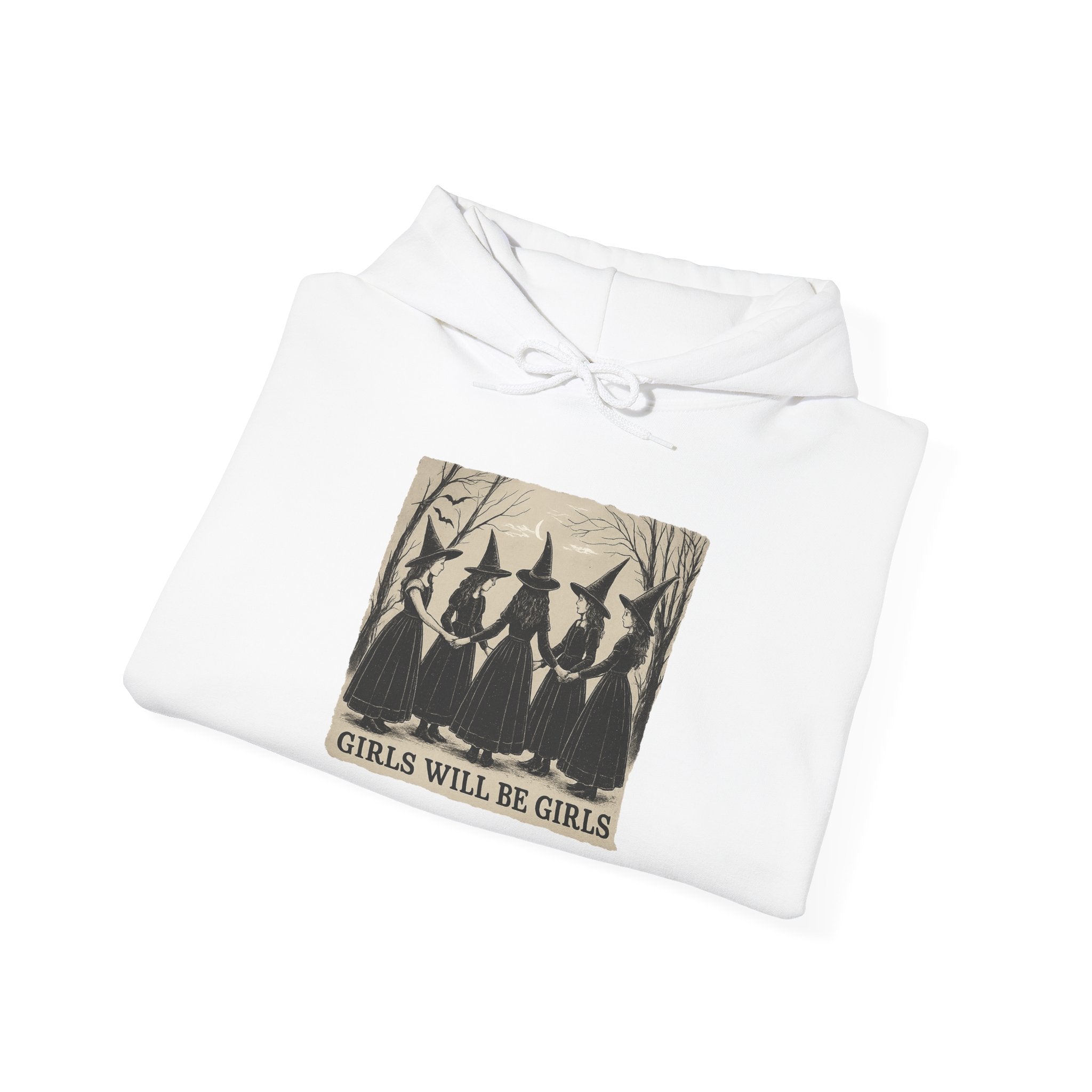 Spooky Witch Sisters Hoodie - Cozy Unisex Sweatshirt, Halloween Apparel, Witchy Gift, Fall Fashion, Girls Night Out