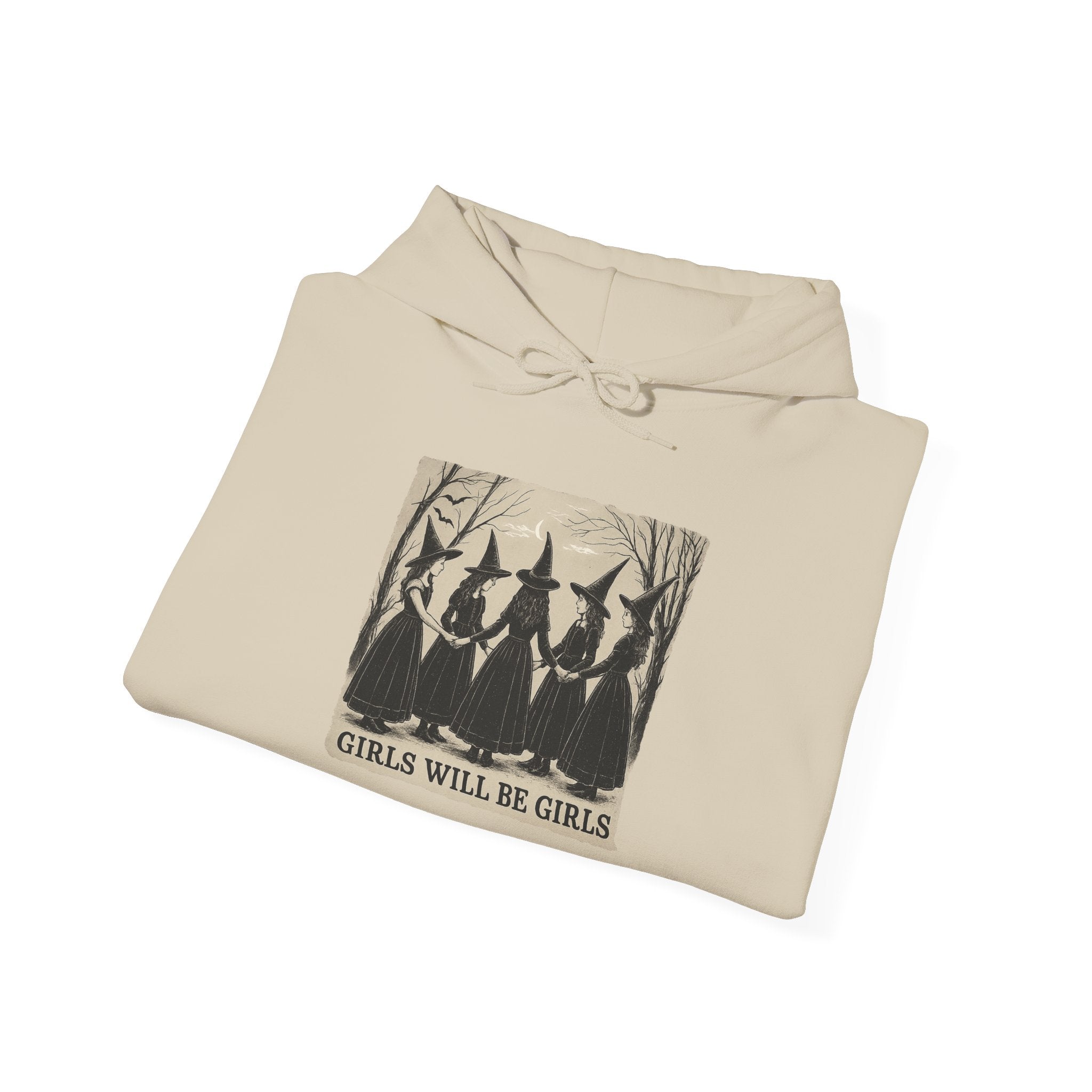 Spooky Witch Sisters Hoodie - Cozy Unisex Sweatshirt, Halloween Apparel, Witchy Gift, Fall Fashion, Girls Night Out