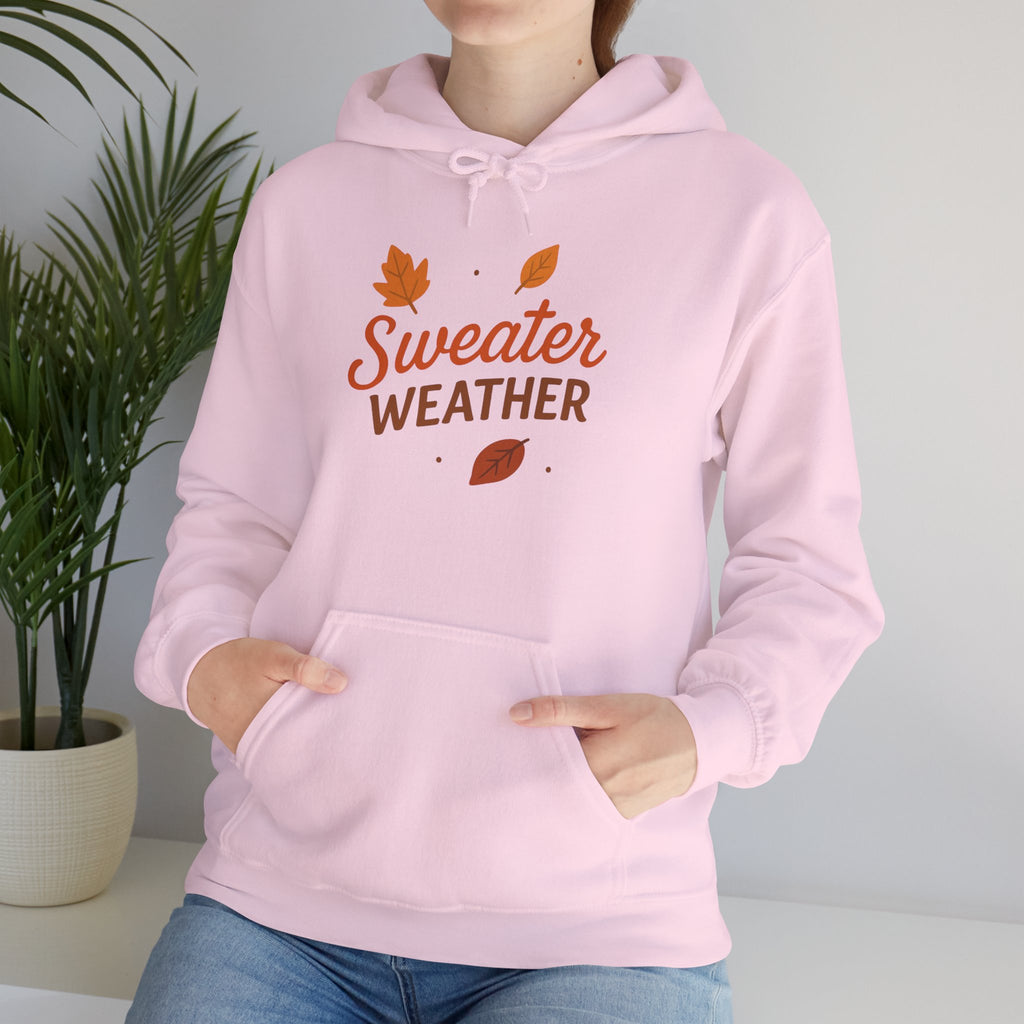 Sweater Weather Hoodie - Cozy Unisex Sweatshirt for Autumn Days, Fall Fashion, Comfortable Gift, Thanksgiving Apparel, Casual Wear