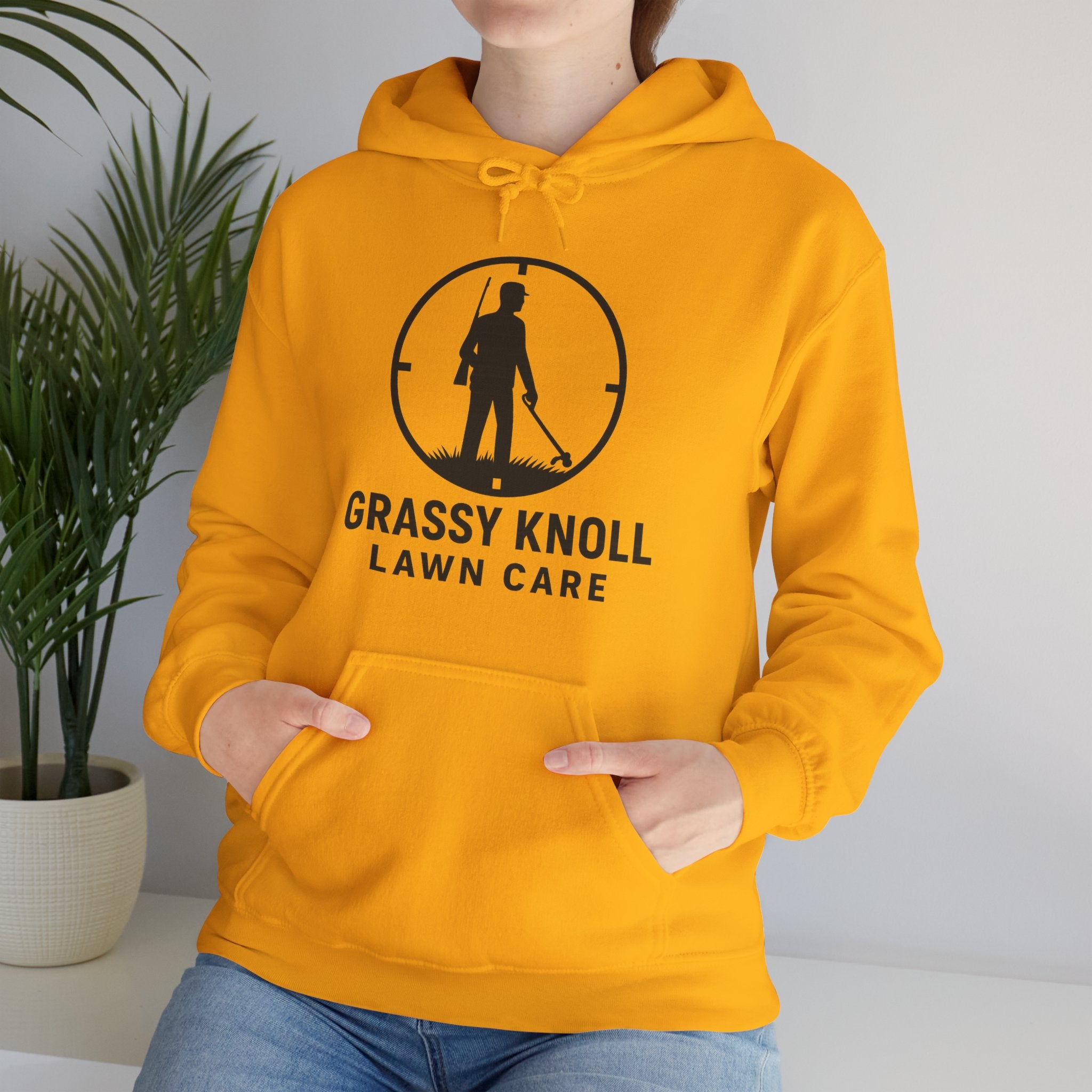 Grassy Knoll Lawn Care Hoodie – Logo Workwear Hooded Sweatshirt