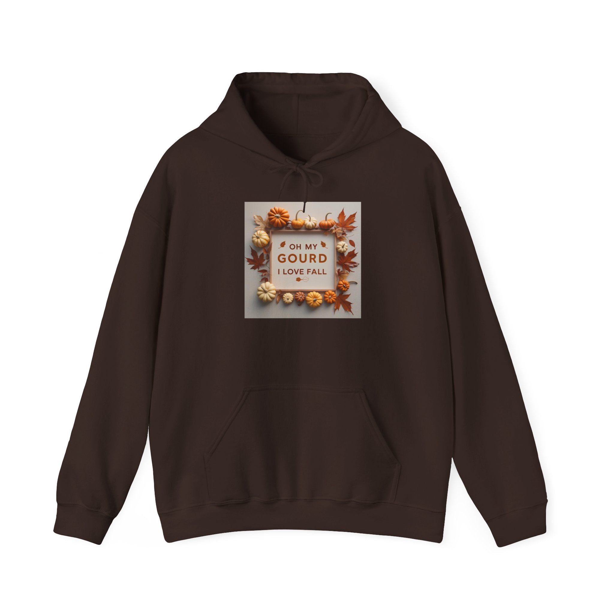 Oh my Gourd, Autumn Vibes Hooded Sweatshirt - Fall Gourd Love Sweatshirt, Cozy Pumpkin Hoodie, Thanksgiving Gift, Seasonal Fashion