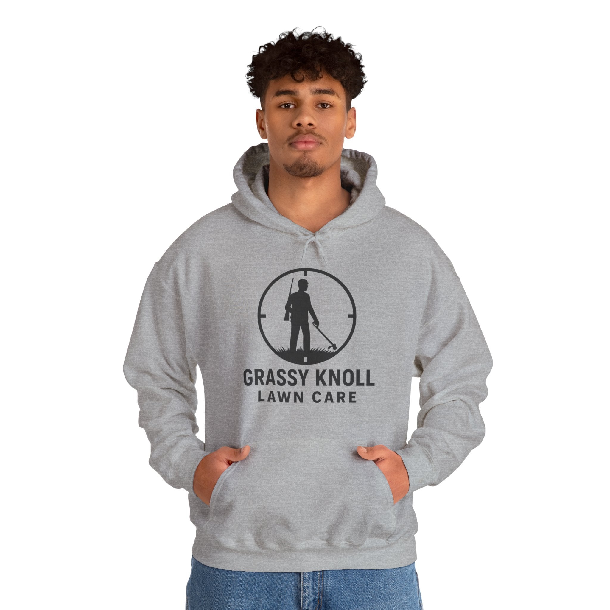 Grassy Knoll Lawn Care Hoodie – Logo Workwear Hooded Sweatshirt