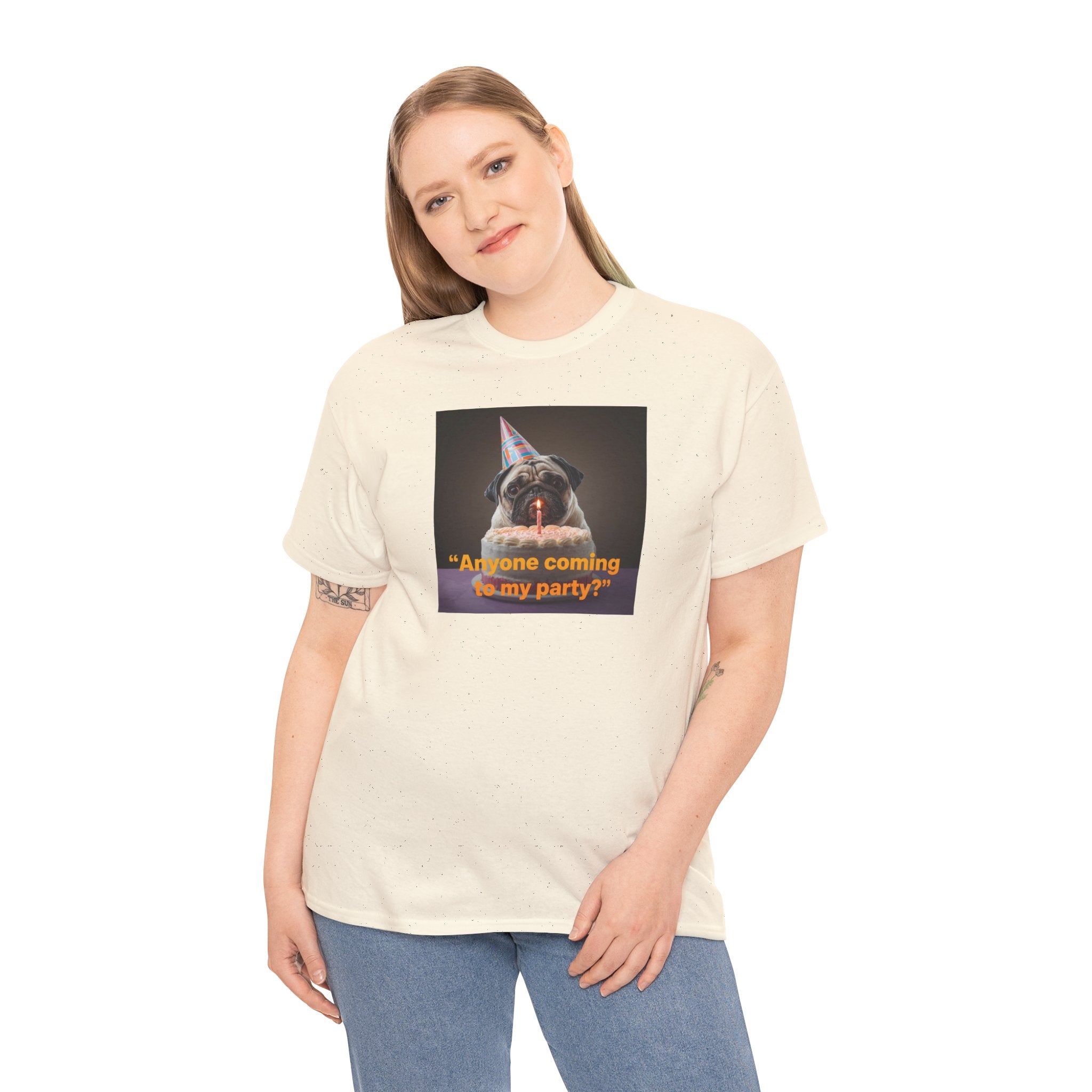 Unisex Birthday Party T-shirt– Fun Cotton T-Shirt for Pet Lovers, Birthday Gift, Casual Wear, Party Attire, Dog Lovers Tee