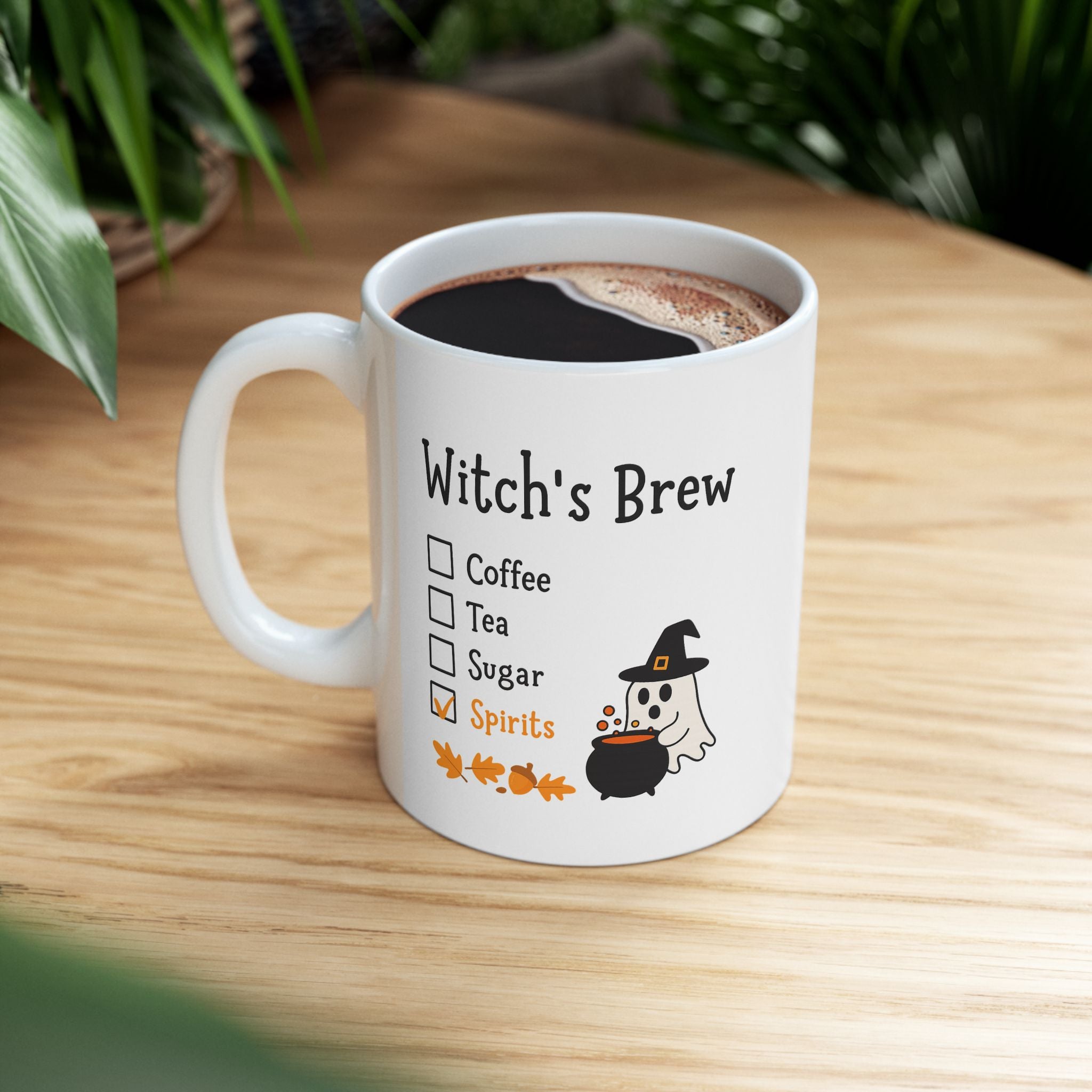 Halloween Witch Brew Ceramic Mug | Perfect for Fall Decor, Spooky Season, Halloween Gifts, Cozy Beverages, Fall Celebrations